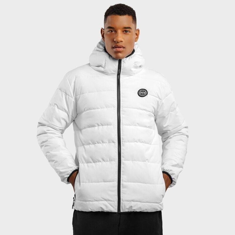 Heren Lifestyle waterbestendig puffer jack Natur SIROKO Wit