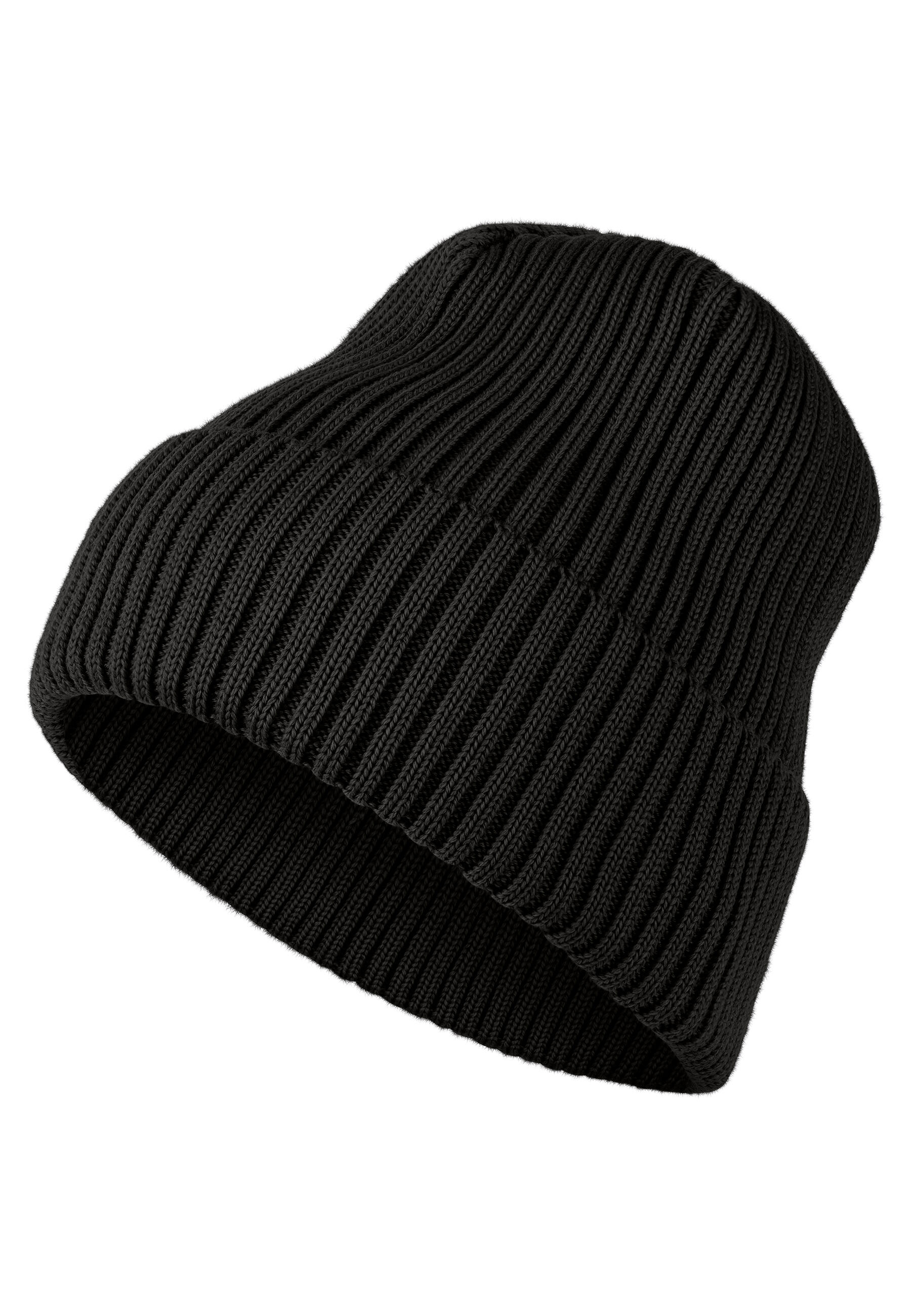 DRASSN Mütze "Schirmitz" |Merino| Schwarz Erwachsene DRASSN