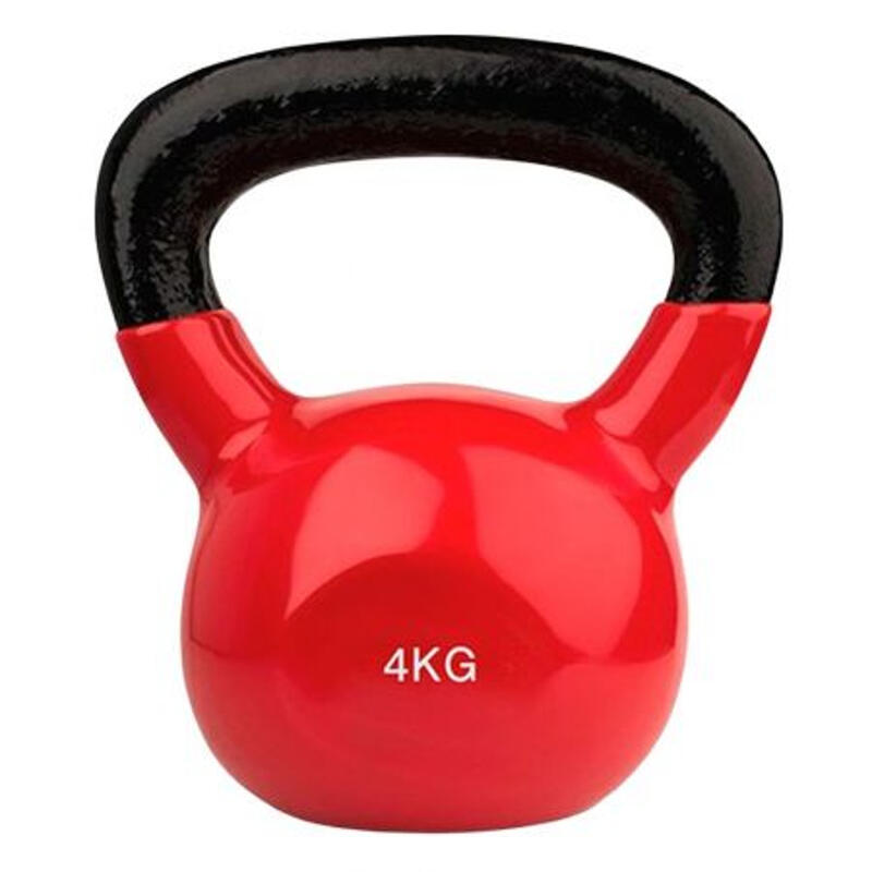 Kettlebell Pesa Rusa con Recubrimiento de Vinilo 4kg Fitness Musculación