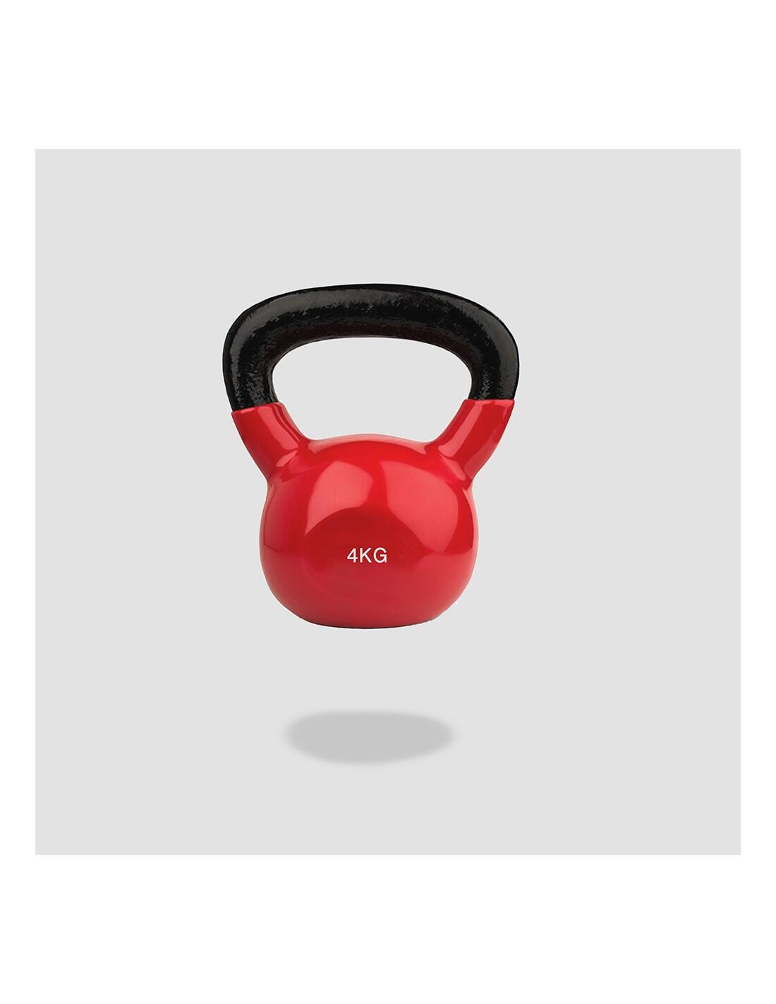 Kettlebell Pesa Rusa con Recubrimiento de Vinilo 4kg Fitness Musculación 2/3