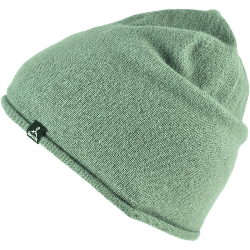 Winter muts Edge fijn gebreide unisex beanie lam & merino wol