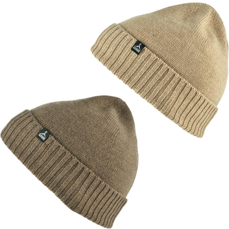 Altidude Winter Hat Plain Fijn gebreide muts Unisex Beanie 100% Merino Wol