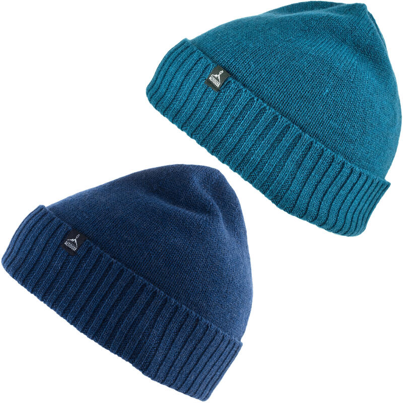 Altidude Winter Hat Plain Fijn gebreide muts Unisex Beanie 100% Merino Wol