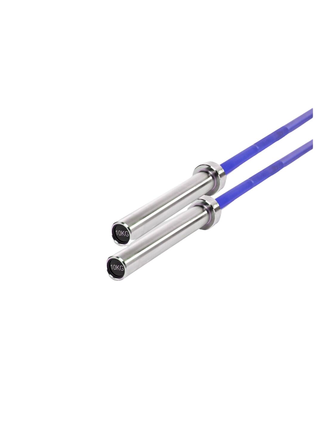 Barra Olímpica Técnica Aluminio Cross Training 9,5 Kgs 2 Mts Azul 2/3