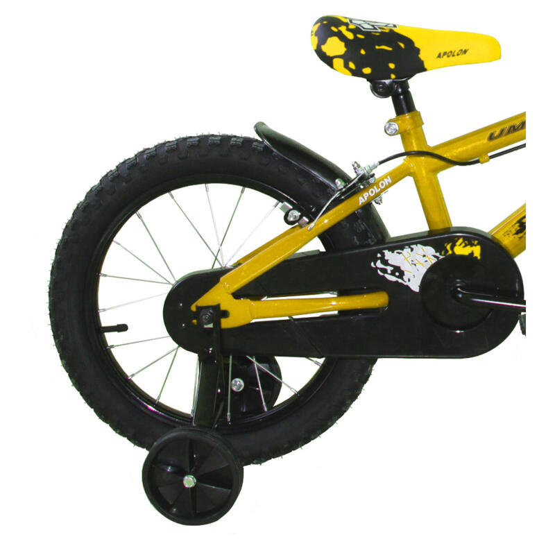 Bicicleta de montanha infantil Apollon amarela 16"