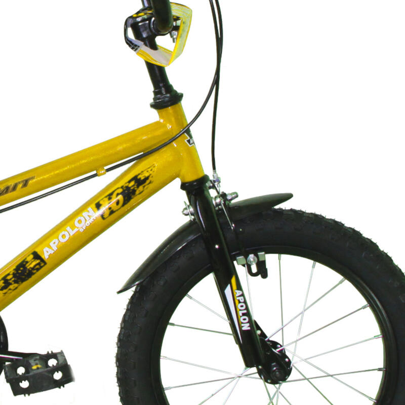 Bicicleta de montanha infantil Apollon amarela 16"