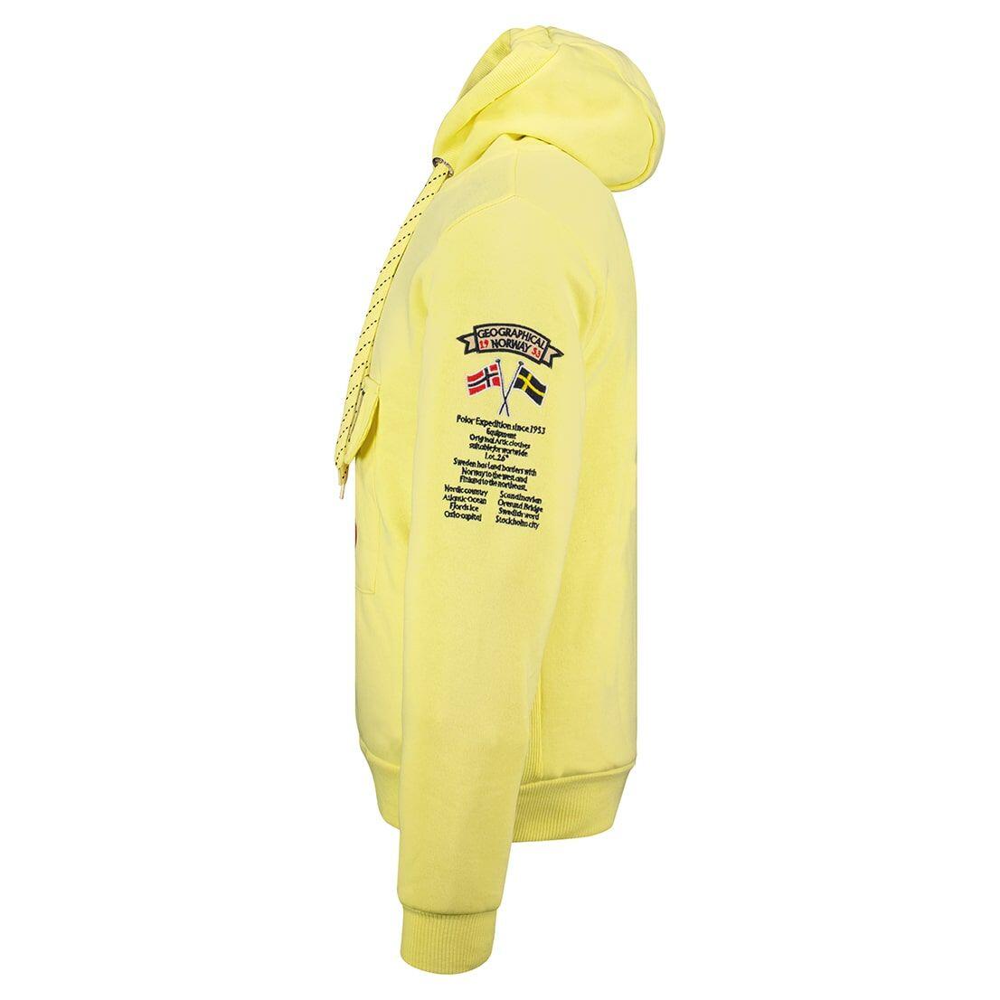 Sudadera de hombre Geographical Norway Gymclass amarillo 3/3