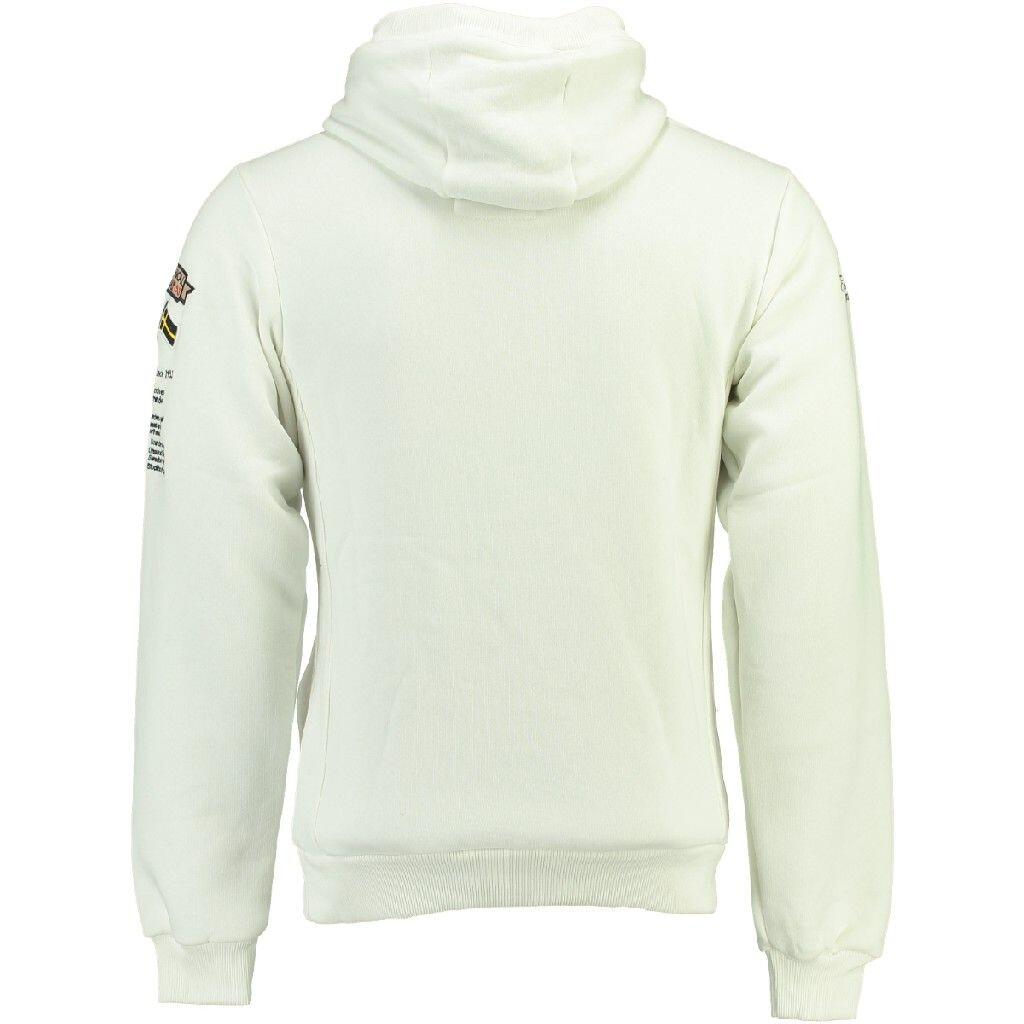 Sudadera de hombre Geographical Norway Gymclass blanco 2/3
