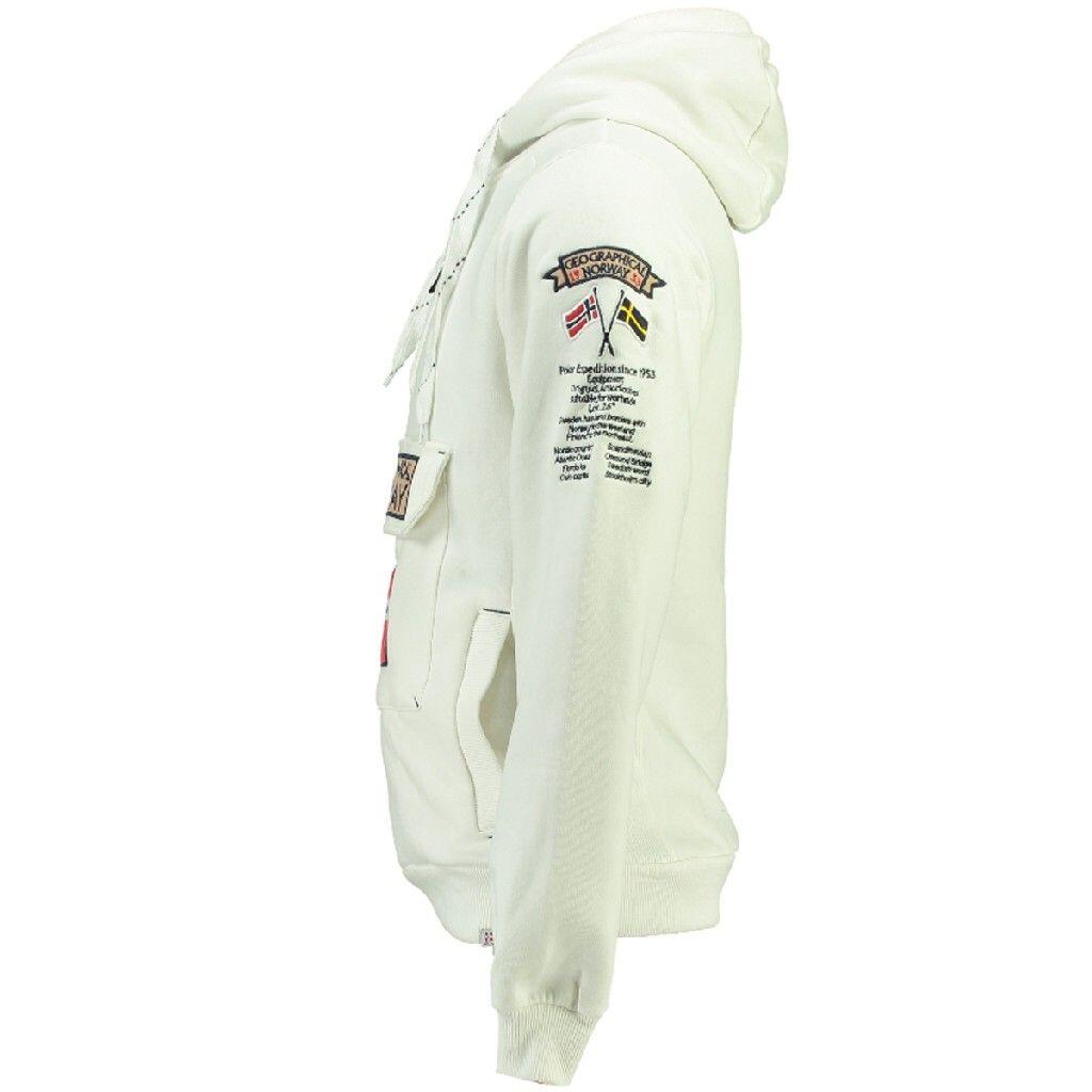 Sudadera de hombre Geographical Norway Gymclass blanco 3/3