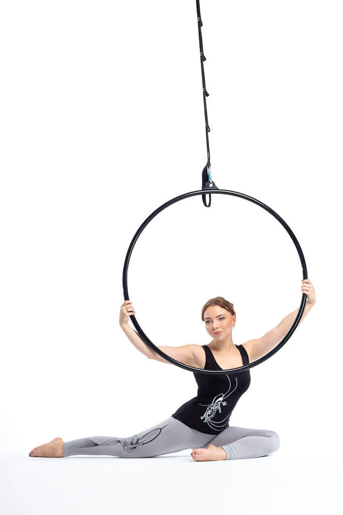 Zestaw koło cyrkowe Aerial Hoop Taniec w powietrzu pas oczkowy 2/7