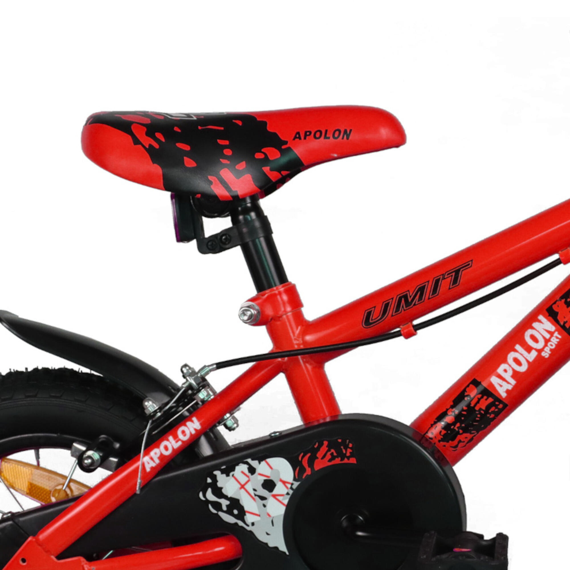 Bicicleta Infantil Umit 12" Roda Vermelha 2/4