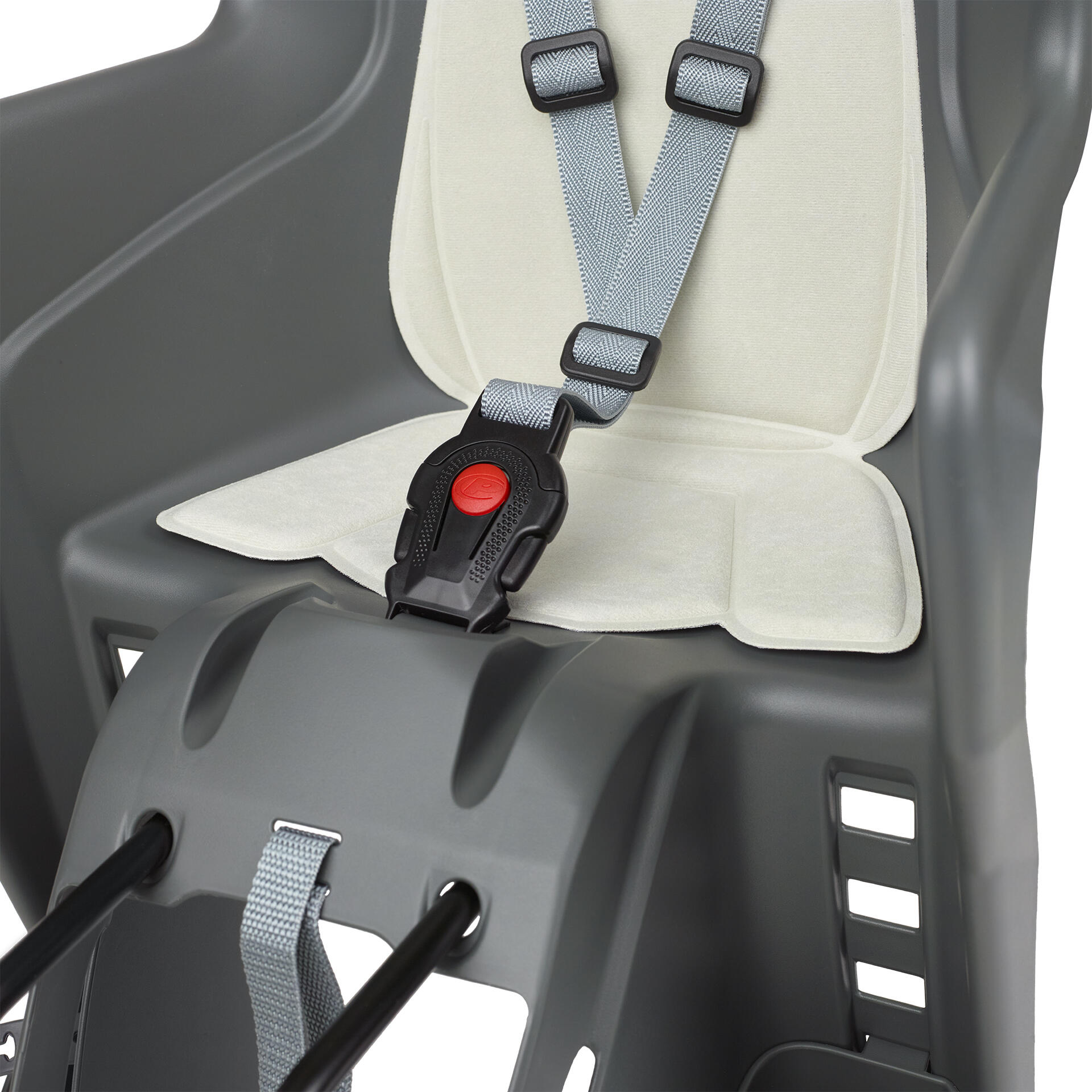 Silla Bicicleta Trasera Ninõ Cuadro Koolah Gris Oscuro 4/7