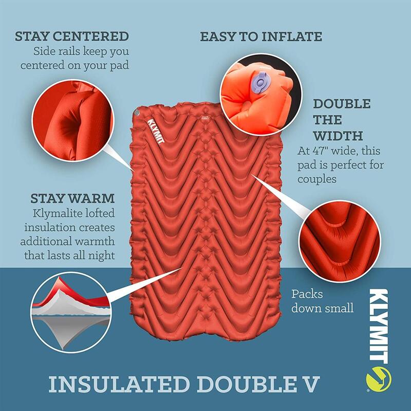 Luftmatraze aufblasbar - Insulated Double V Isomatte