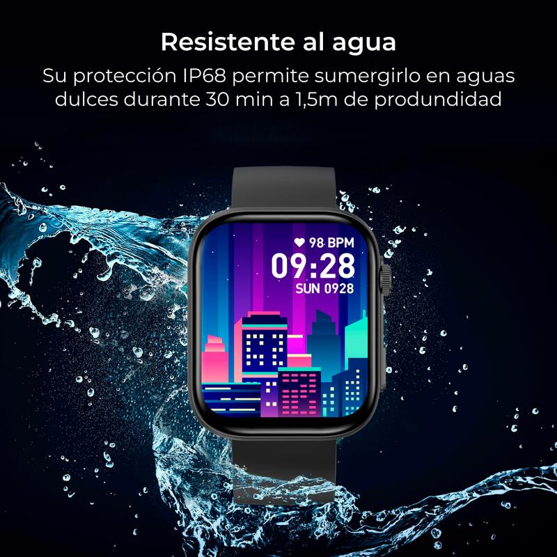 Smartwatch-autonomie 5 dagen, sport- en onderwatermodi