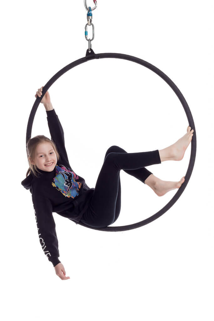 Koło cyrkowe Aerial Hoop Taniec w powietrzu z 1 uchwytem 3/6
