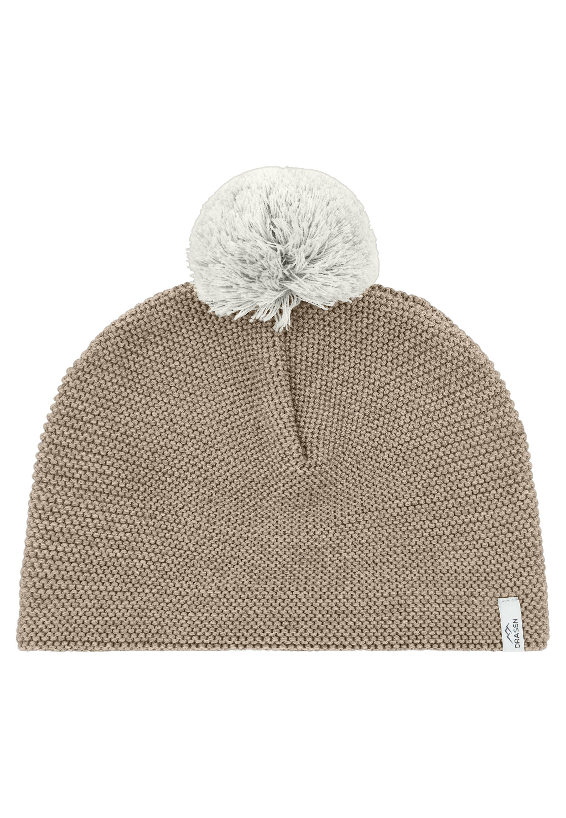 Mütze "Parkstein" mit Bommel |Recycelt| Beige Erwachsene DRASSN 2/4