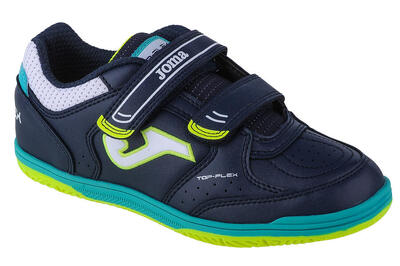 Botas de fútbol niño sintéticas Joma Top Flex Jr azul marino