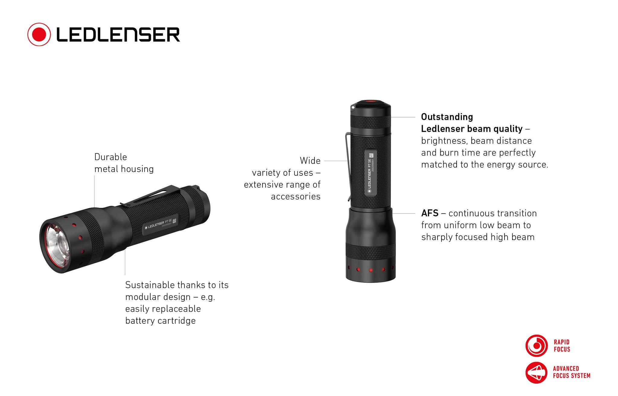 Ledlenser P7 SE 500lm LED Hand Torch 3/4