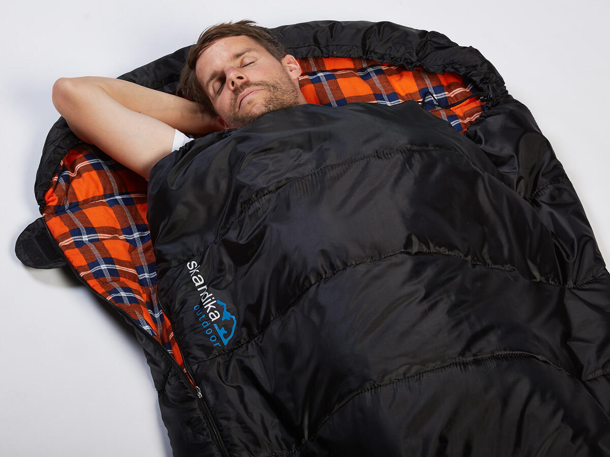 Sac de couchage Vegas Flanell - sarcophage XXL - Jusqu'à - 12°C - 220 x 110 cm 4/7