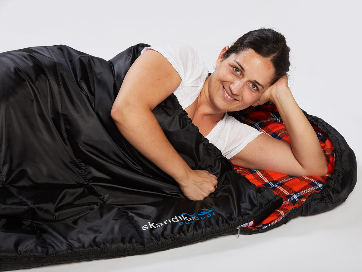 Sac de couchage Vegas Flanell - sarcophage XXL - Jusqu'à - 12°C - 220 x 110 cm 5/7