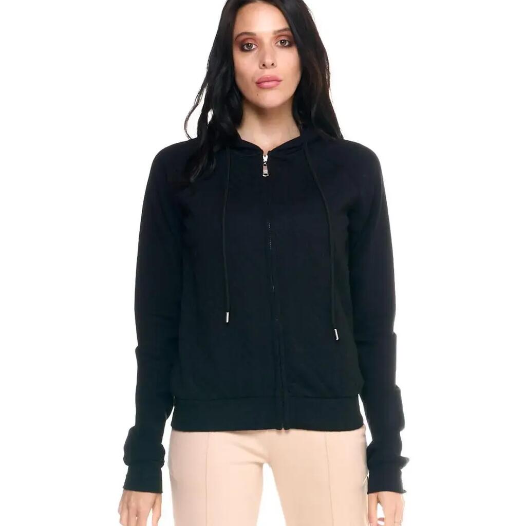 Woman hoody bonded full zip Greyss