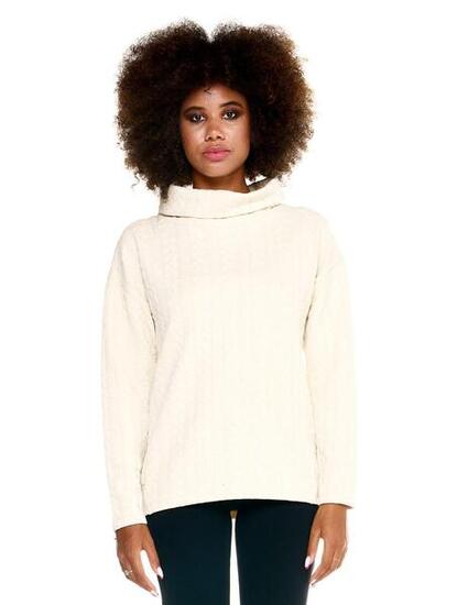 Maglia a treccia Leone donna Greyss