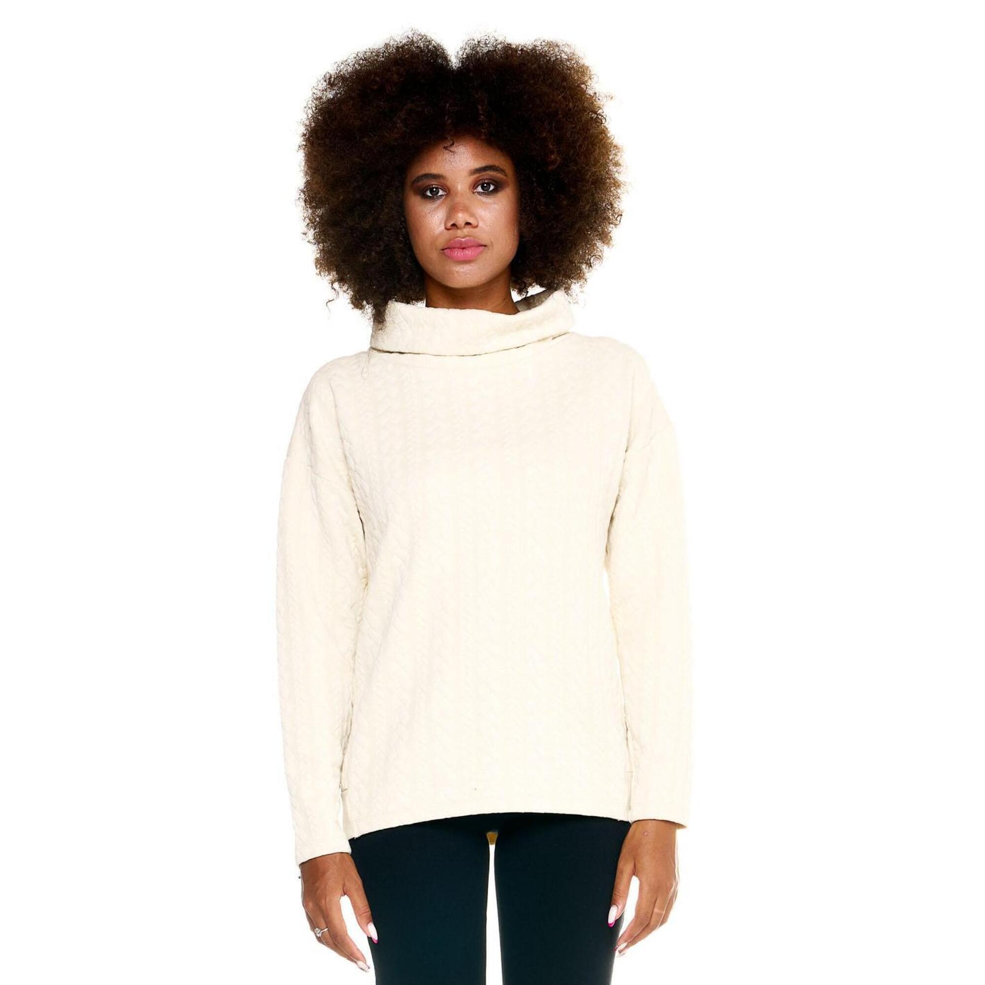 Leone 1947 Apparel - Pull Torsadé Femme Leone Greyss - Sweat-shirt - Blanc - 48 Xl - Decathlon