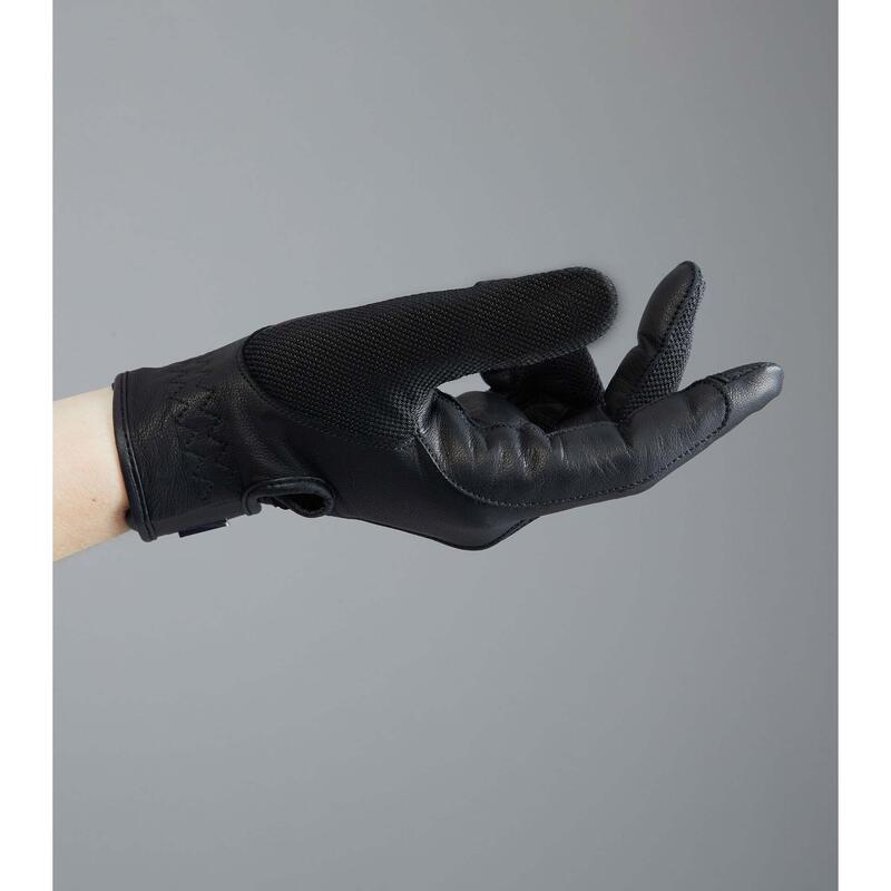 Gants d'équitation en cuir et maille Premier Equine Bordoni