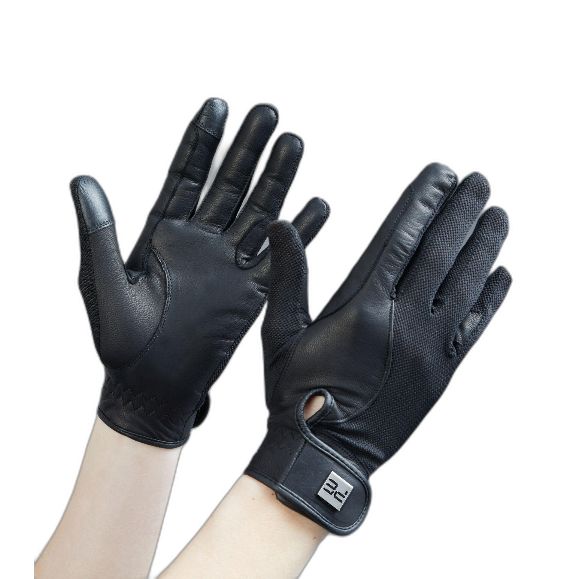 PREMIER EQUINE Reithandschuhe aus Leder und Mesh Premier Equine Bordoni