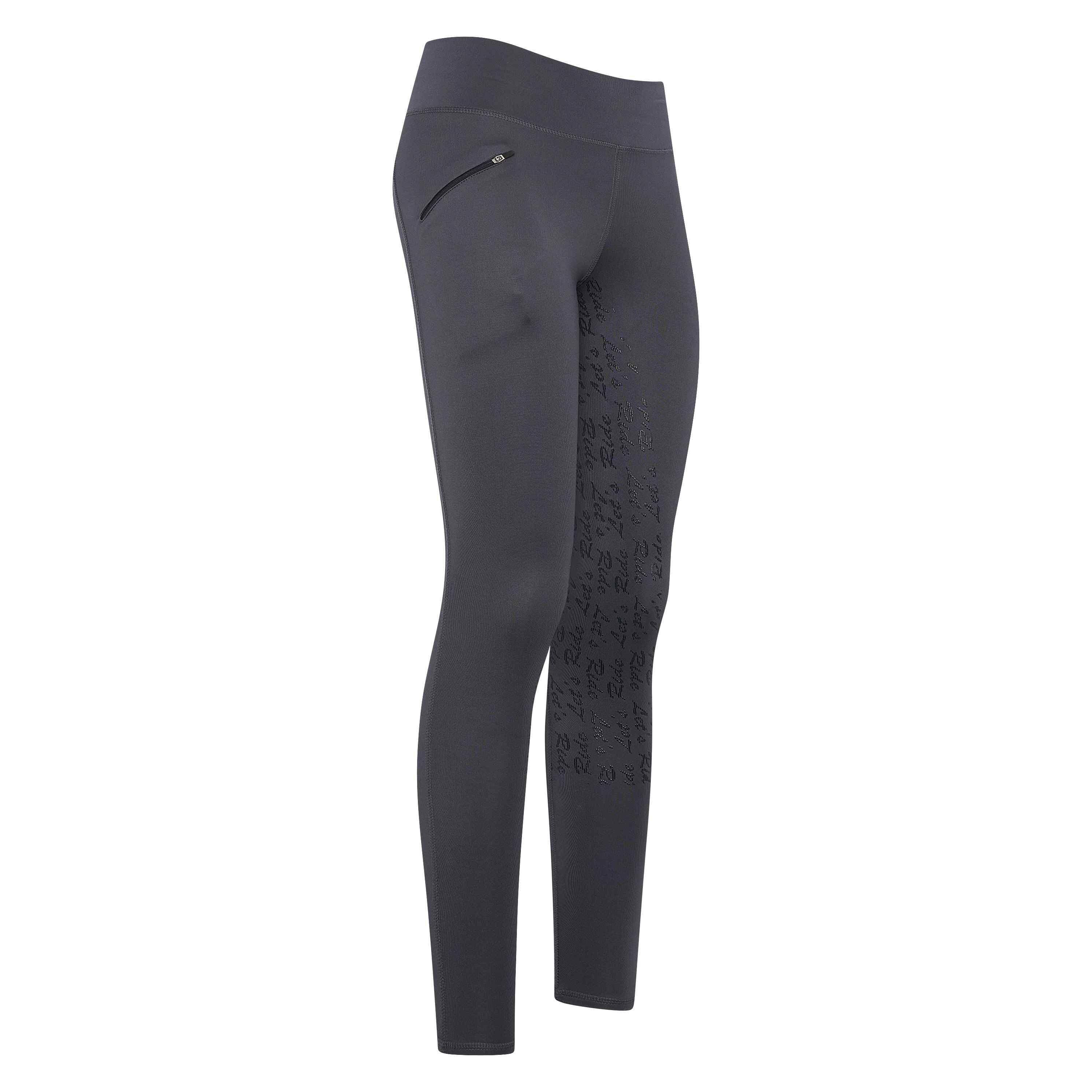 Easy Rider - Legging Équitation Full Grip Fille Easy Rider Dietse Winter - Pantalon D'Équitation - Gris - 12 À 14 Ans - Decathlon