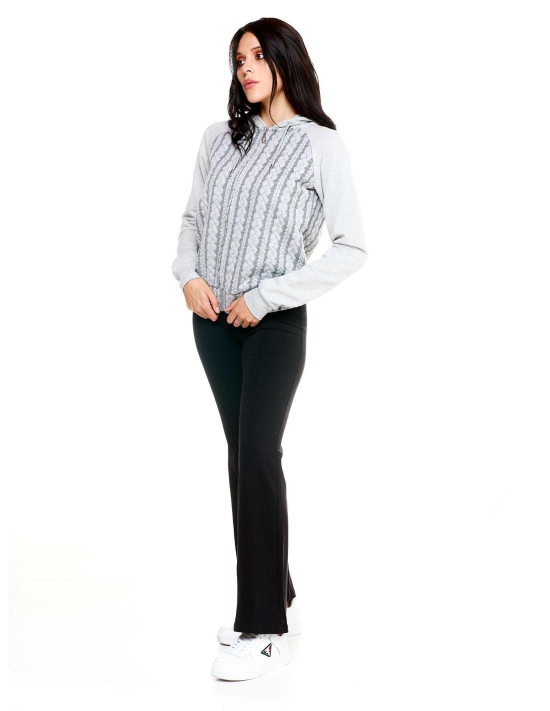 Sweatshirt met capuchon en ritssluiting voor dames Greyss 2/6