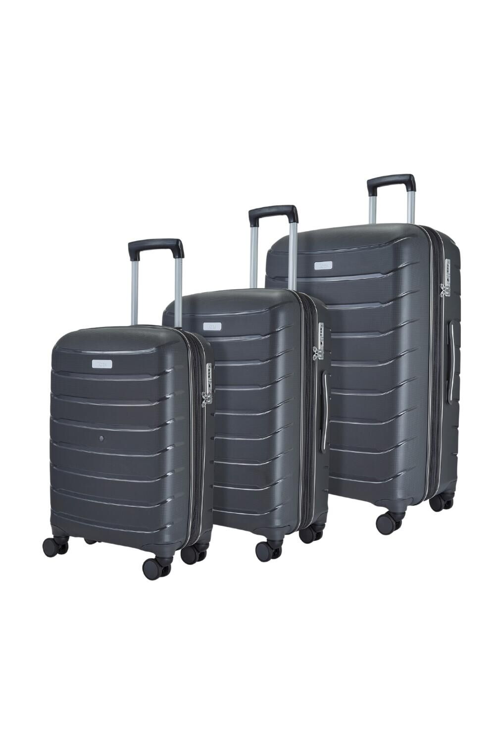 ROCK Prime 3 Pc Set 8 Wheel Hardshell Expandable Suitcases