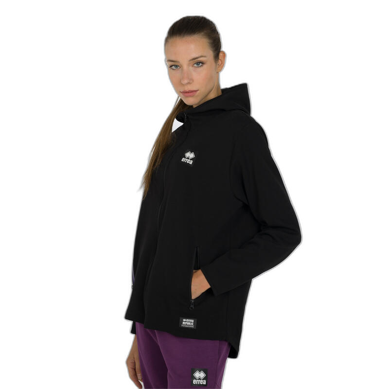 Sweatshirt mit Reißverschluss und Kapuze, Damen Errea Black Box