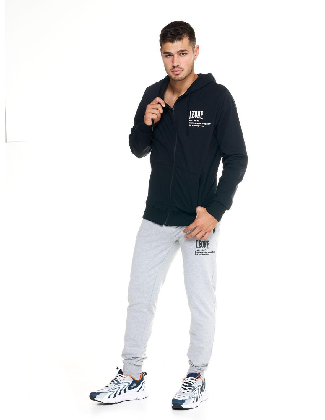 Felpa over Leone uomo con cappuccio e zip intera Active 2/7