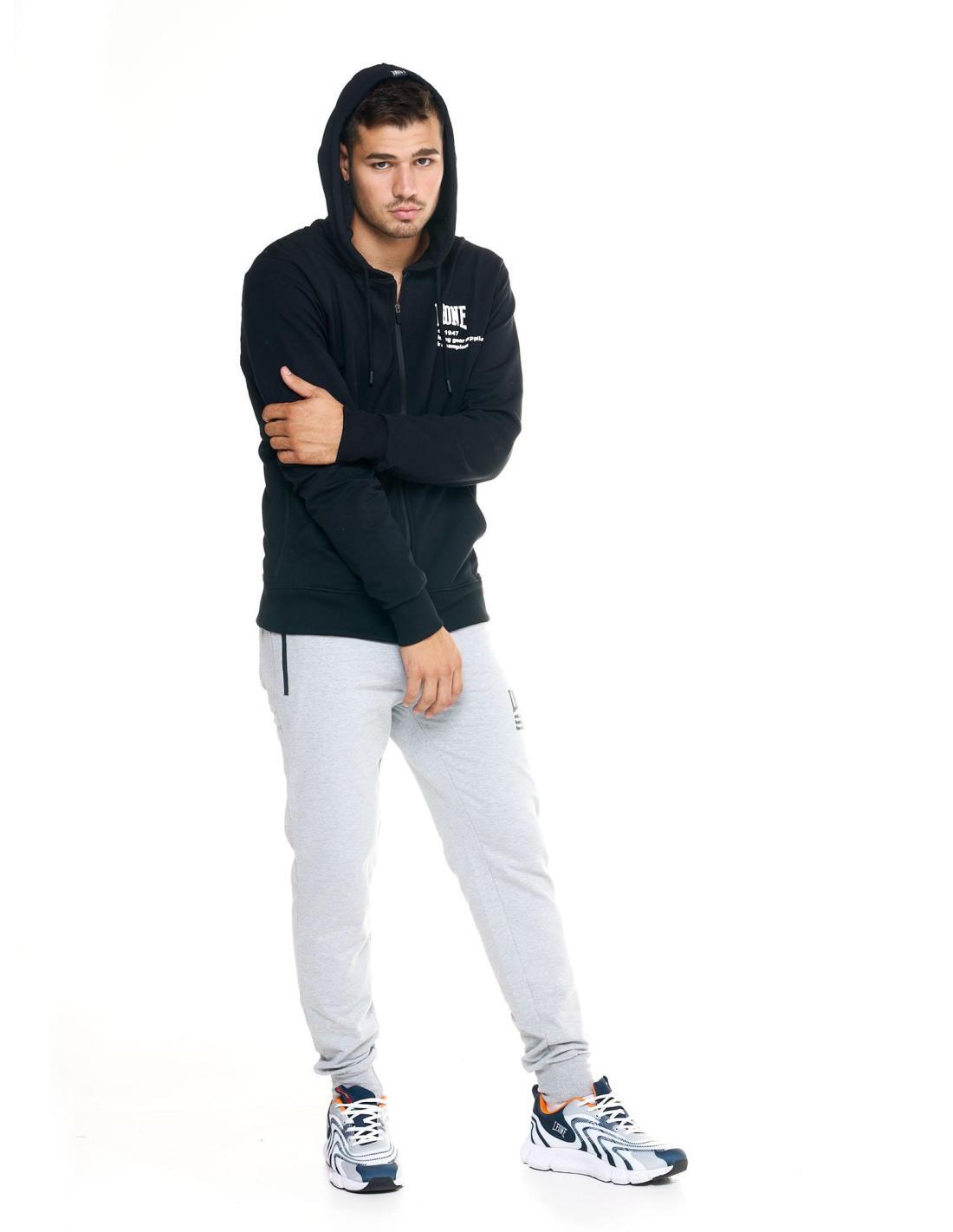 Felpa over Leone uomo con cappuccio e zip intera Active 3/7