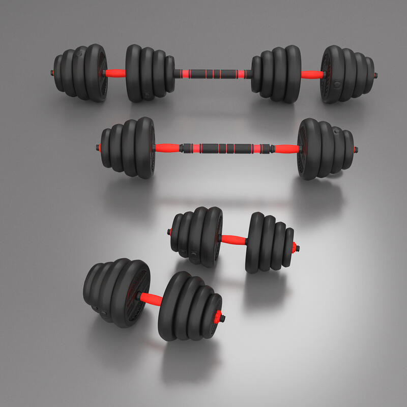 Zestaw ciężarów hantle/sztanga/kettlebell SET 6w1 HMS SGN