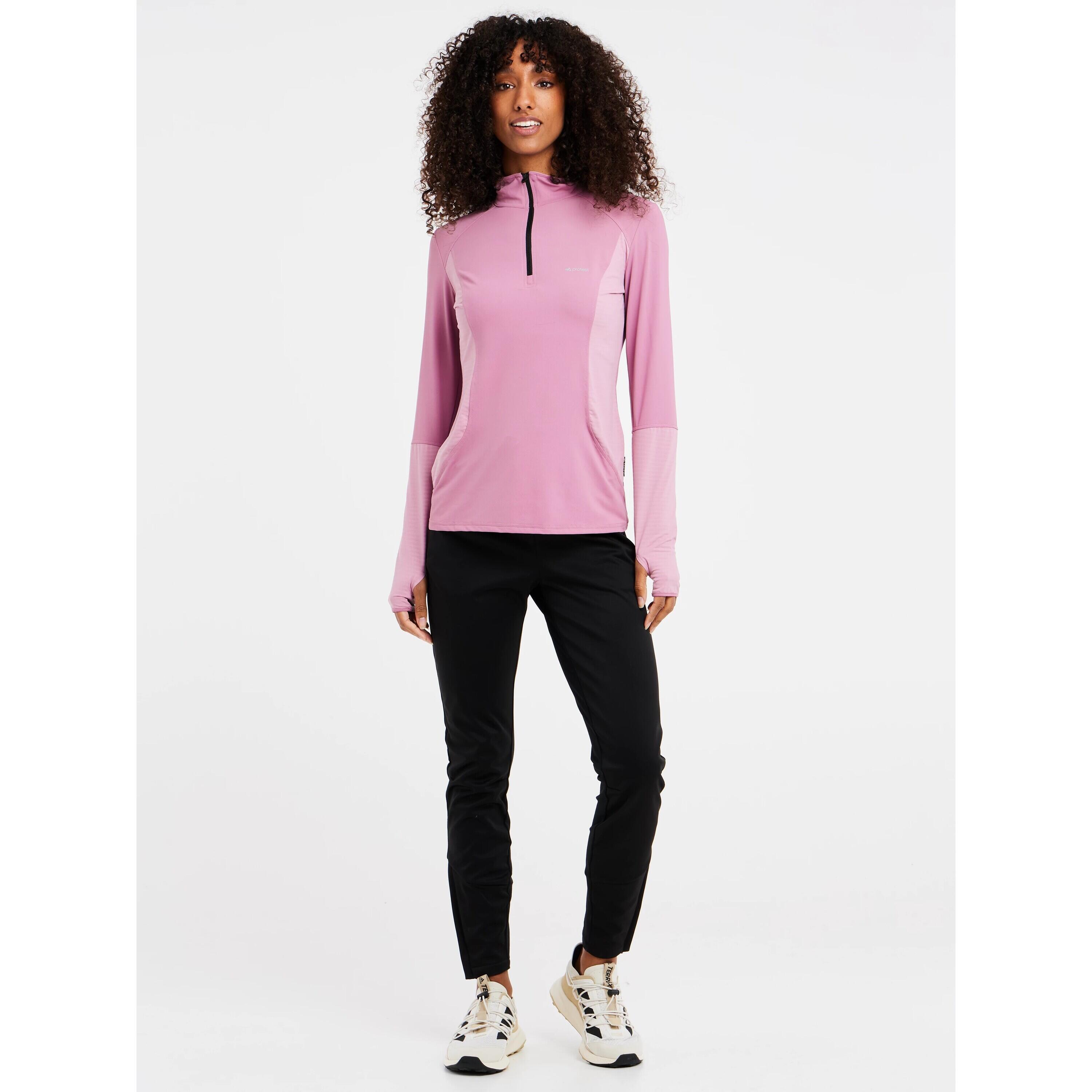 Protest Riri Full Zip Top Uluru Rust Felpe