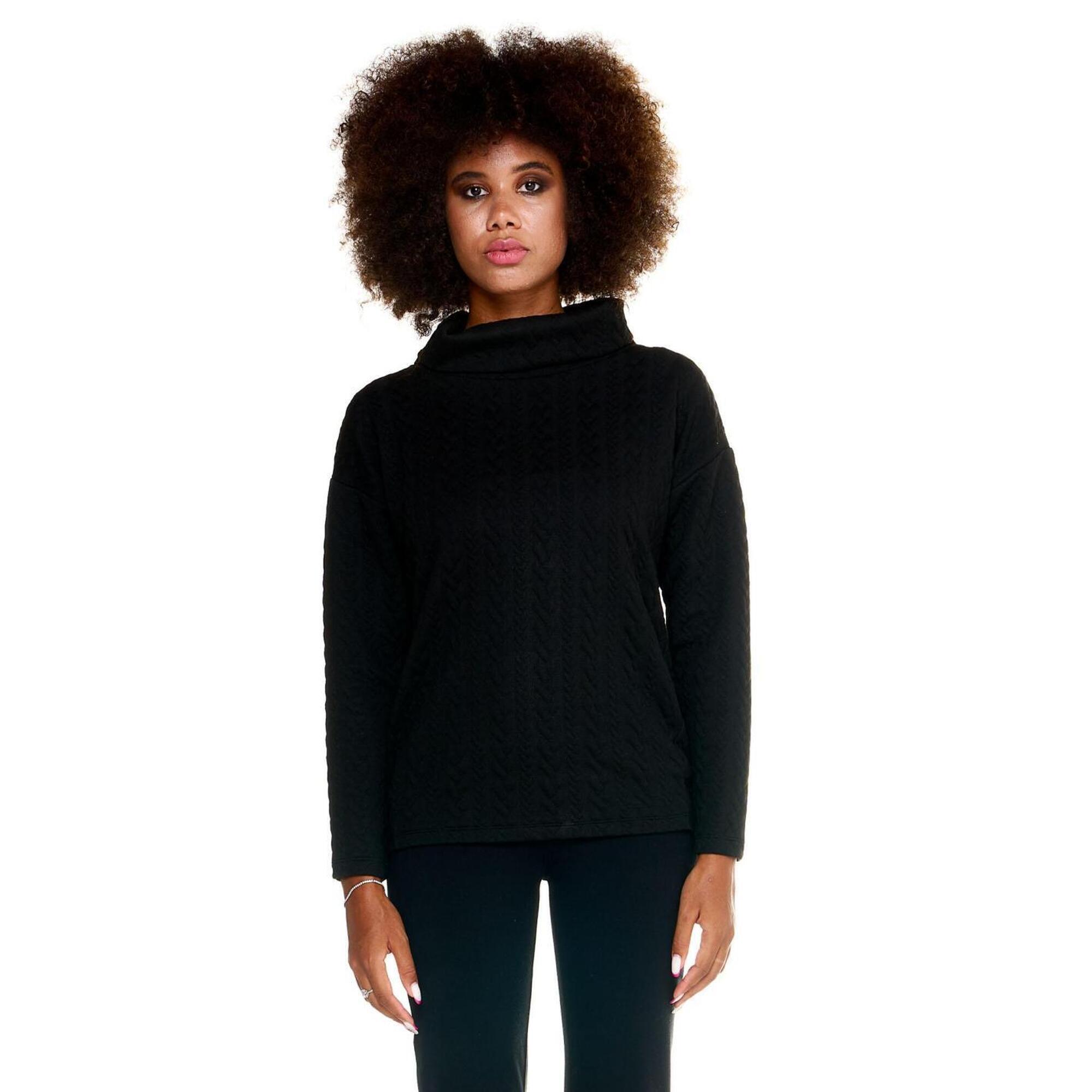 Leone 1947 Apparel - Pull Torsadé Femme Leone Greyss - Sweat-shirt - Noir - 48 Xl - Decathlon