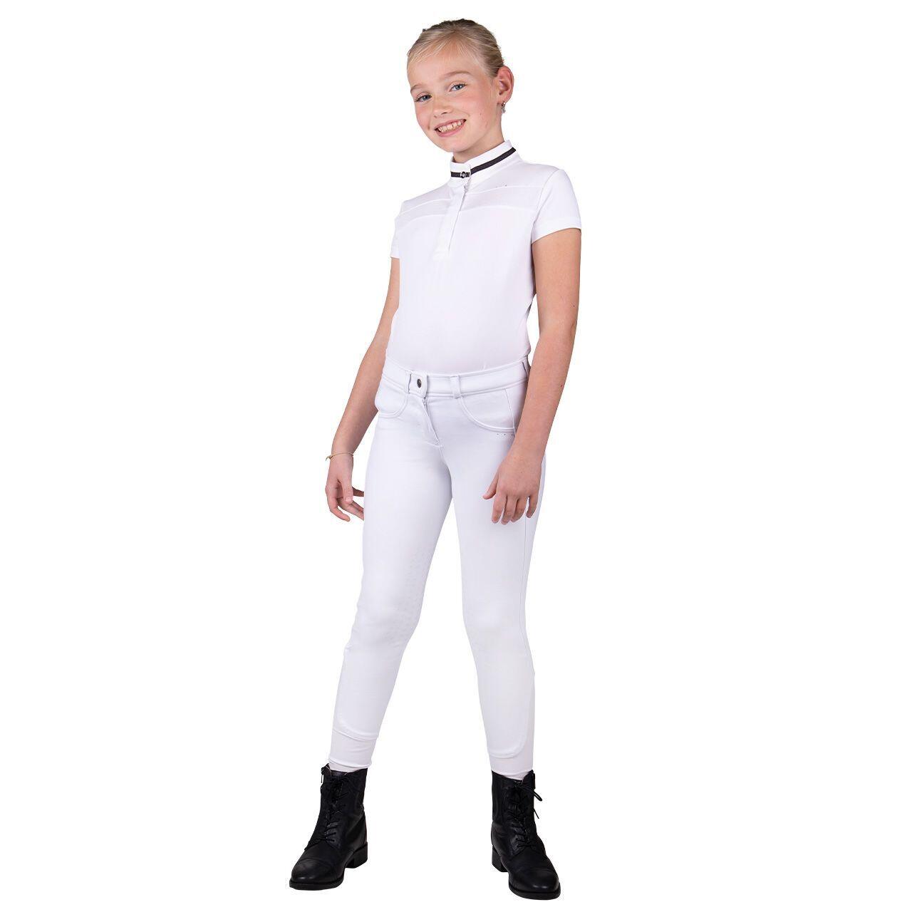 Children's mid grip riding pants QHP Kae