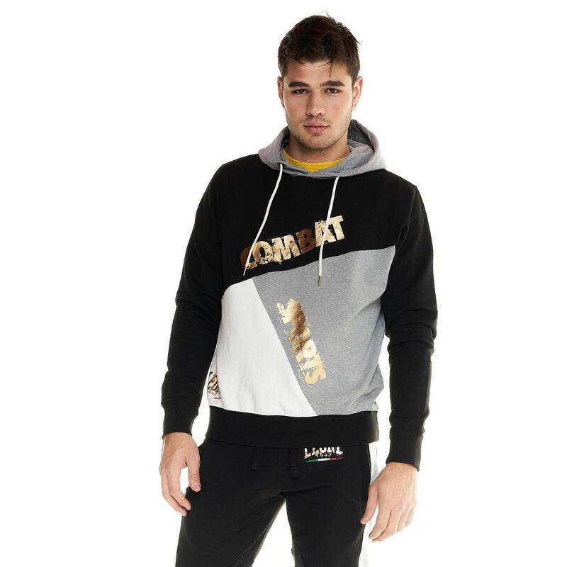 Sudadera de hombre color block Leone Winter Gold