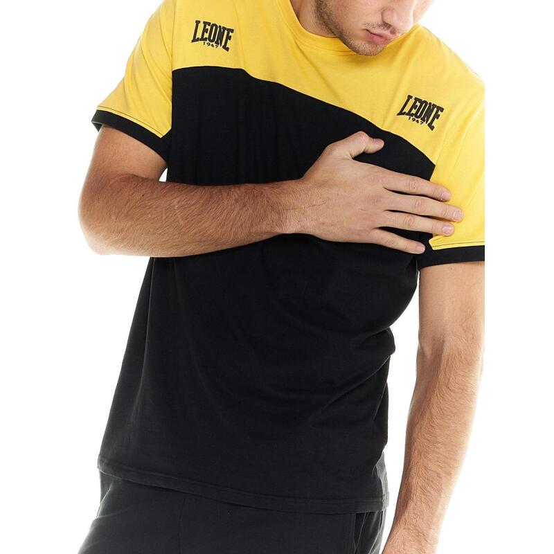 T-shirt Leone uomo color block con maniche corte Active