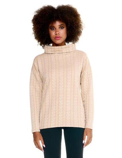 Maglia a treccia Leone donna Greyss