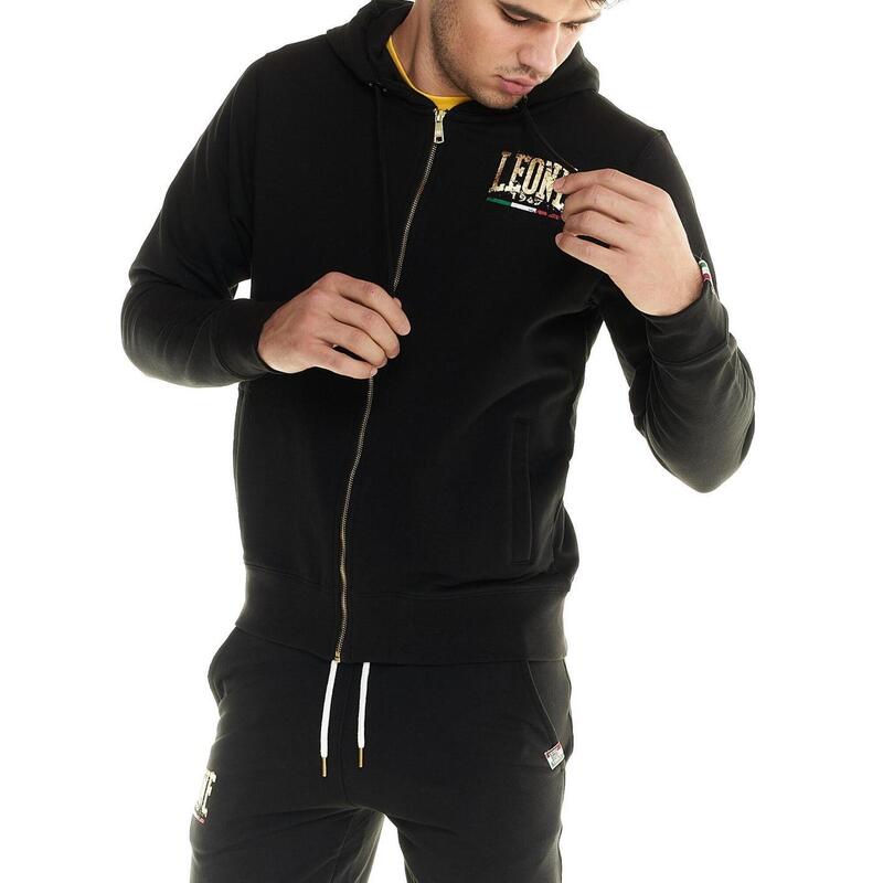 Camisola Homem Leone com Zipper completo Winter Gold