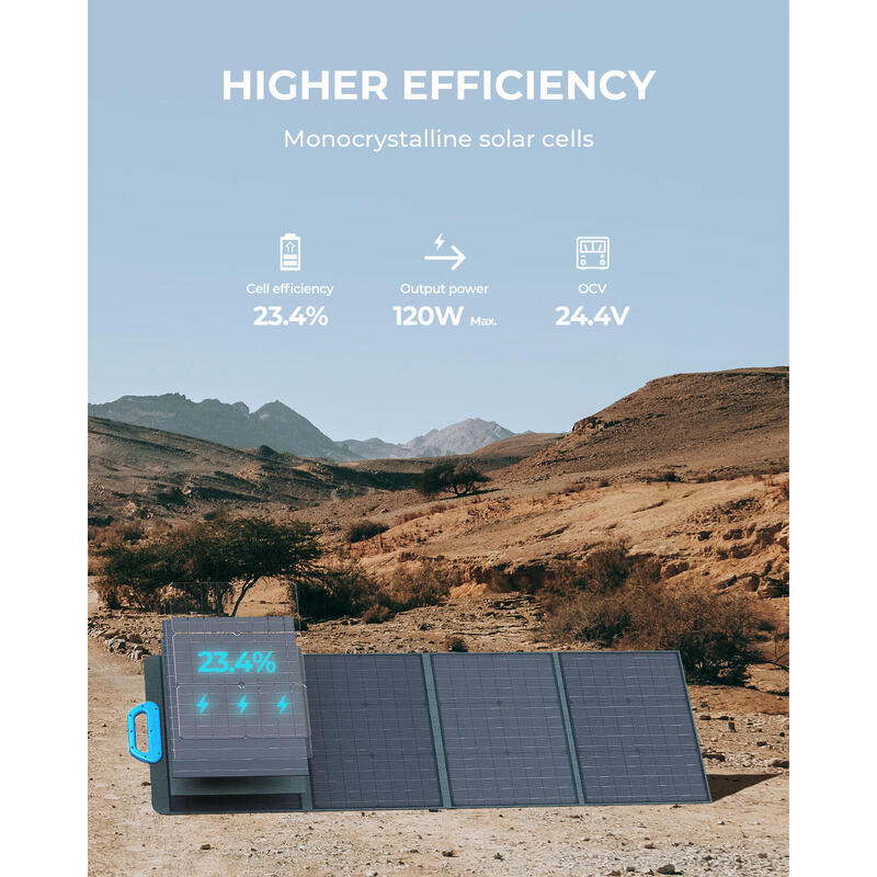 BLUETTI Générateur Électrique Solaire AC180 avec Panneau Solaire PV120