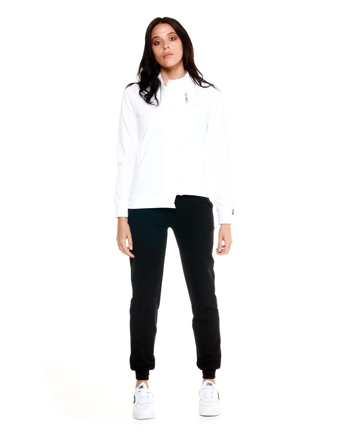 LEONE 1947 APPAREL Fato de treino feminino Leone com fecho diagonal Blackout
