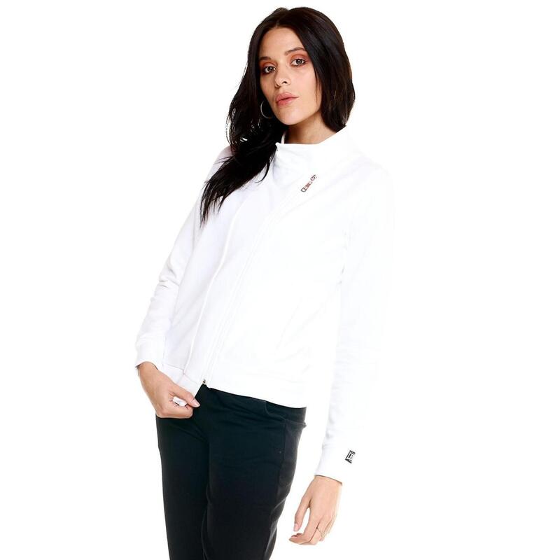 Survêtement femme avec zip diagonal Leone Blackout