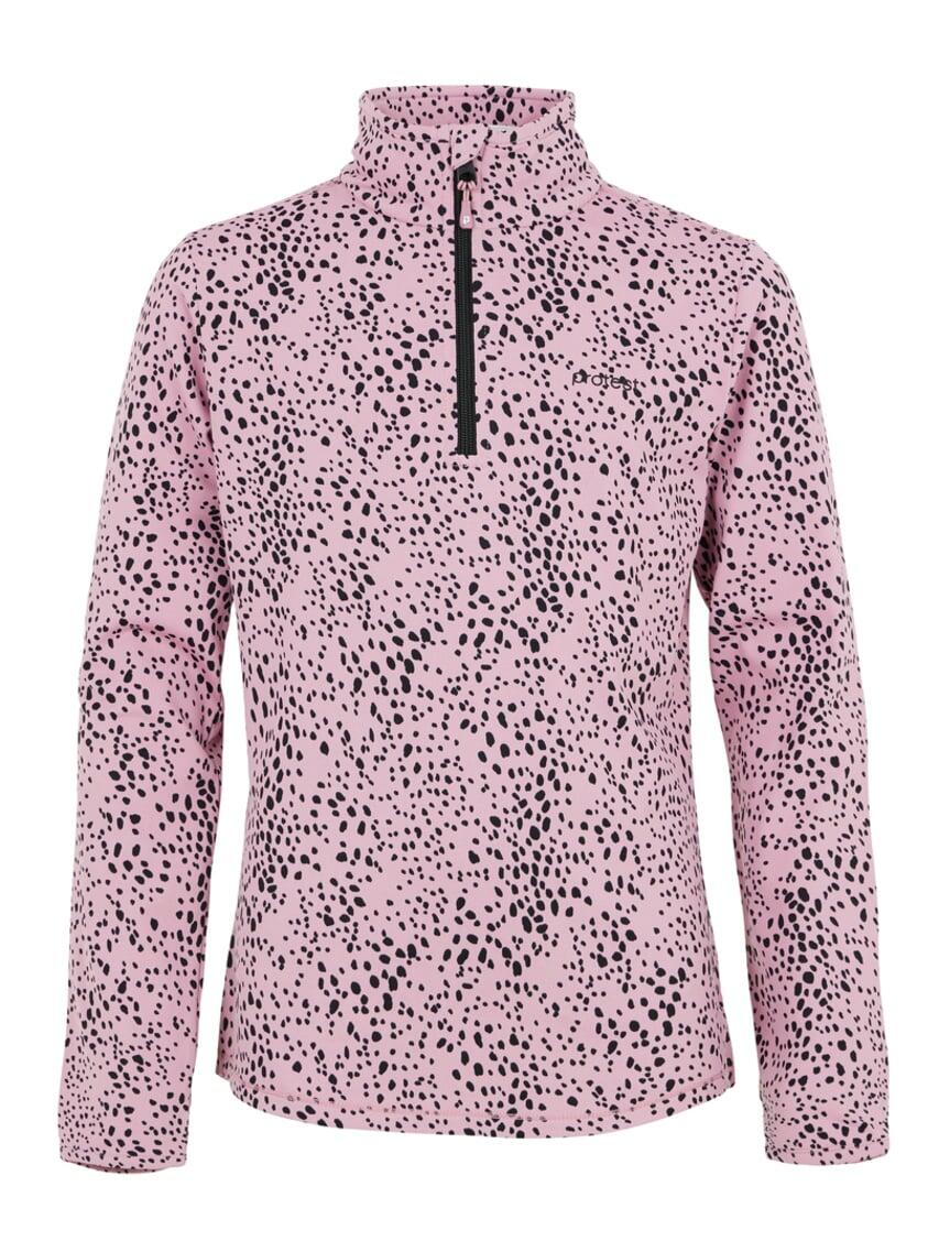 PROTEST Girls Prtvesh Jr 1/4 Zip Top - Trui - 873_cameo_pink - meisjes - Pisteskiën