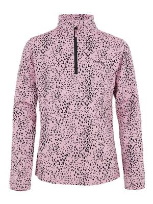 Girls prtvesh jr 1/4 zip top - trui - 873_cameo_pink - meisjes - pisteskiën