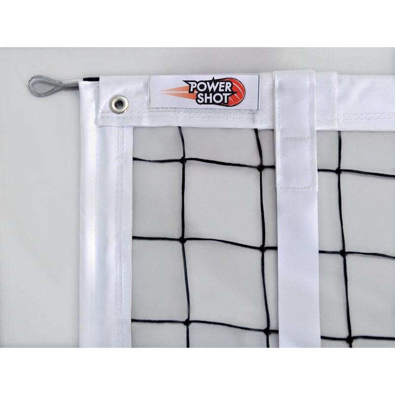 Mit PVC-Bändern verstärktes Volleyballnetz für Wettkämpfe.