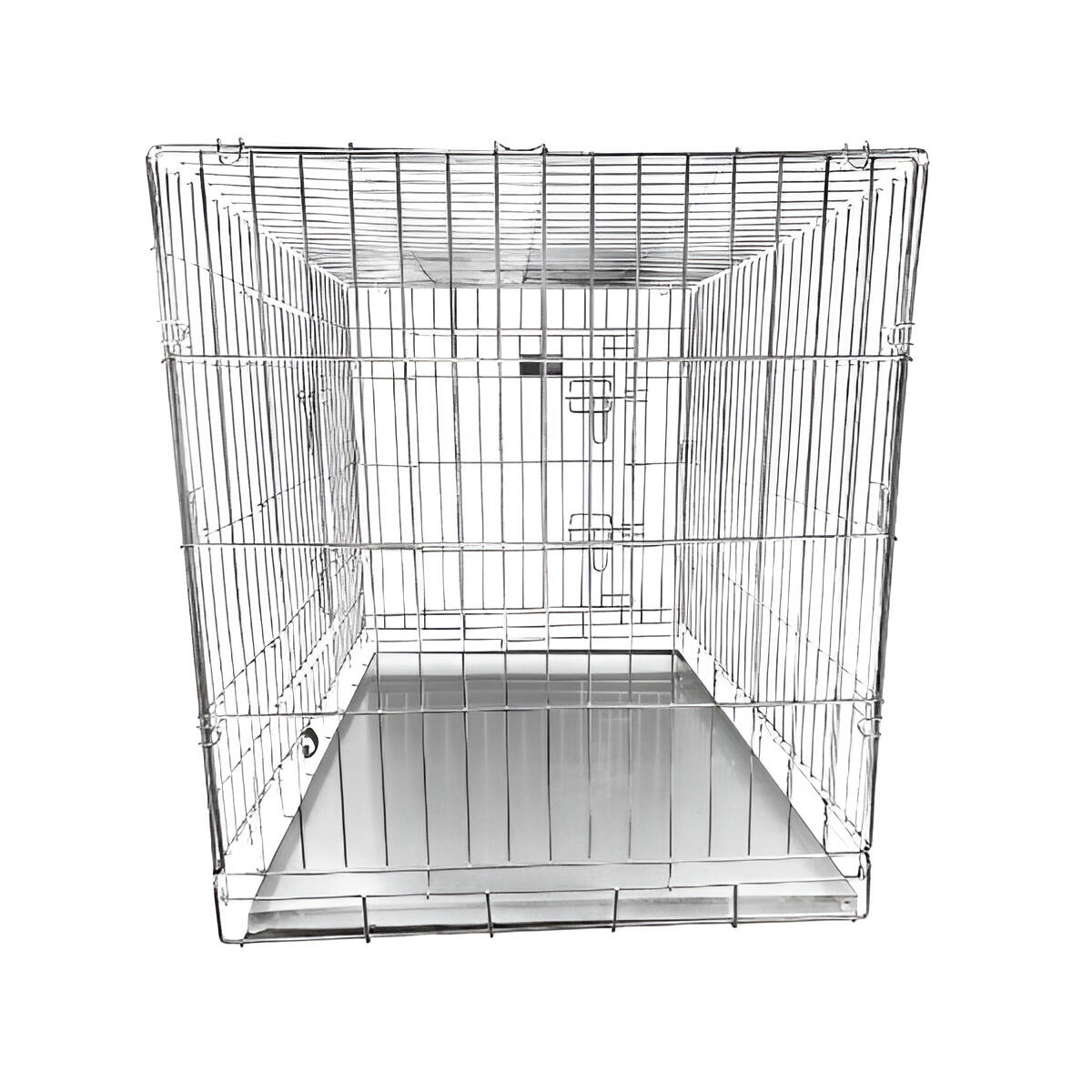 HugglePets Dog Cage with Metal Tray 5/7